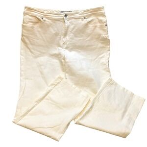 Chico's Jeans‎ Womens 2.5 White Denim Stretch Academia Business Casual